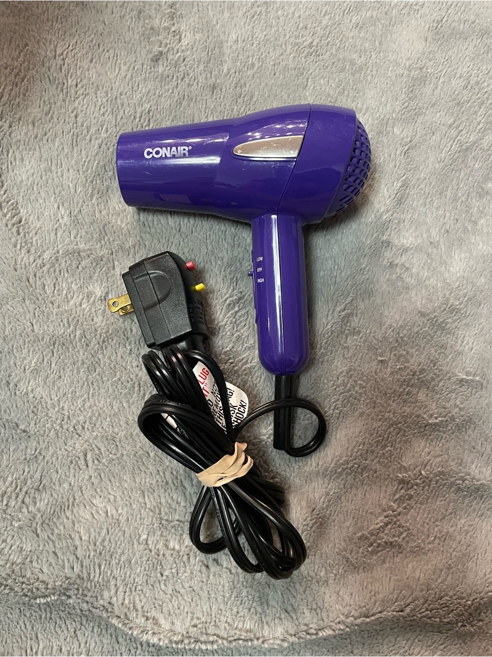 Purple Compact Travel Hair Dryer